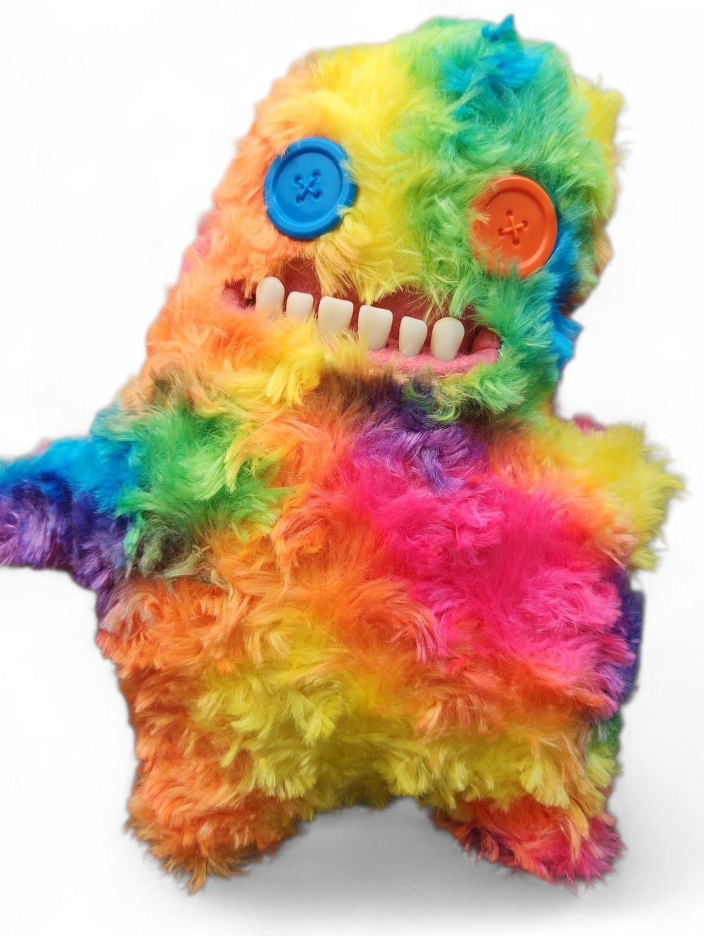 ZURU Fuggler Rainbow Tie-Dye 9" RARE Furry Plush EUC